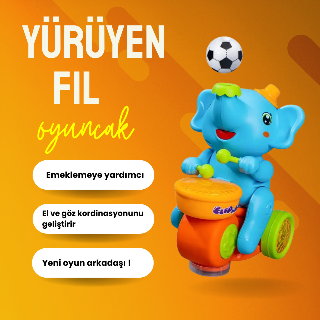 MinikkToy-Yürüyen Uçan Toplu Fil